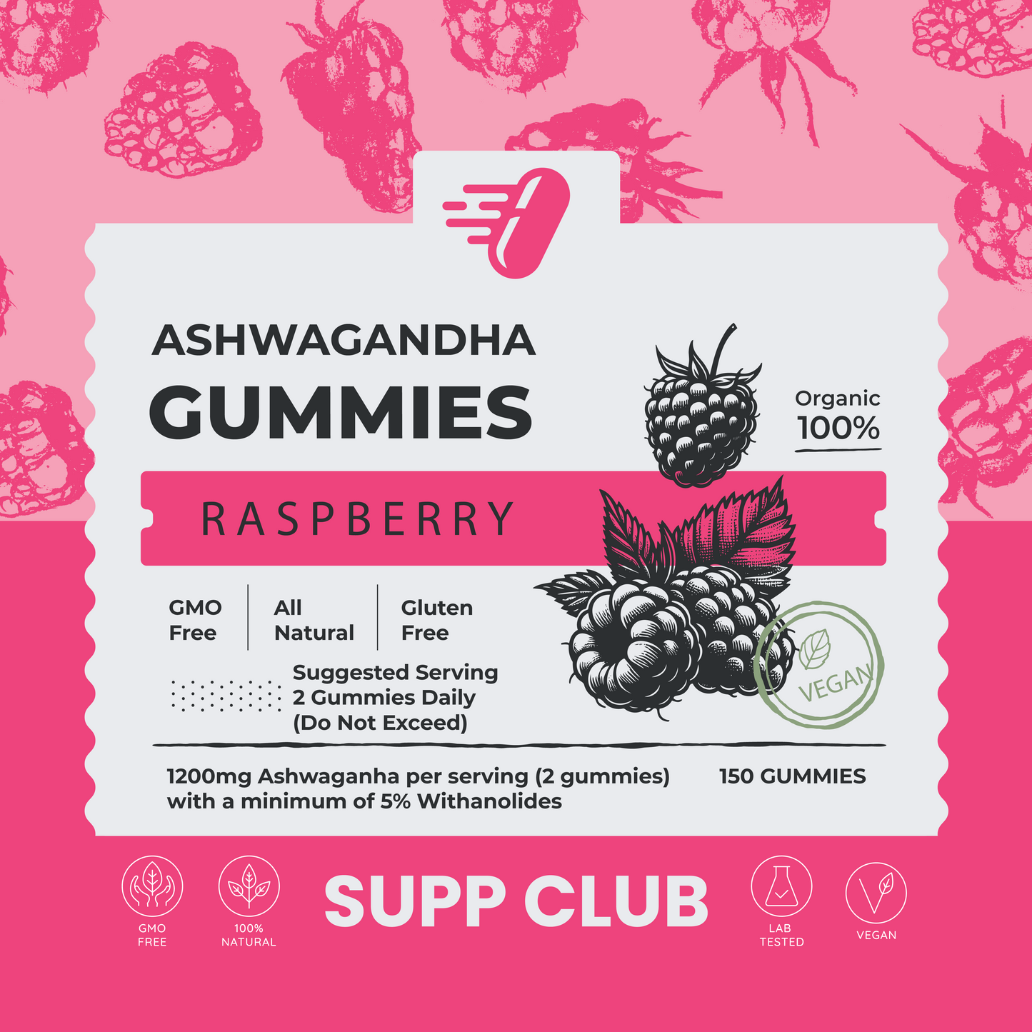 Ashwagandha Raspberry Gummies